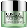 Image de Clinique - Superdefense  - Crème Hydratante Nuit Premières Rides Peaux Mixtes À Grasses - 50ml