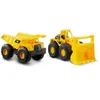 Image de VÃ©hicule De Chantier - Pack De 2 VÃ©hicules - Camion Benne Et Chargeur Frontal Caterpillar