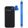 Image de Verbatim Pocket - SSD - 1 To - porte-clÃ© avec attachement Ã  cÃ¢ble - externe (portable) - M.2 - USB 3.2 Gen 2 (USB-C connecteur) - Noir/bleu