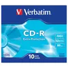 Image de Verbatim - 10 x CD-R - 700 Mo (80 min) 52x - boÃ®tier CD Ã©troit