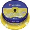 Image de - 25 x DVD+RW - 4.7 Go 4x - argent mat - spindle en occasion ou reconditionné