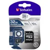 Image de Verbatim 32GB Pro 600X microSDHC Memory Card with Adapter, UHS-I U3 Class 10, 47041