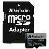 Image de Verbatim PRO - Carte mÃ©moire flash (adaptateur SD inclus(e)) - 64 Go - UHS Class 3 / Class10 - 300x/600x - microSDXC UHS-I