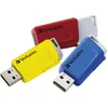 Image de Verbatim Store 'n' Click - ClÃ© USB - 16 Go - USB 3.2 Gen 1 - bleu, jaune, rouge (pack de 3)
