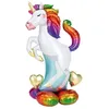 Image de BALLON ALU FIGURINE LICORNE 83X139CM MULTICOLORE