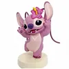 Image de Figurine Disney - ENESCO - Stitch et Angel : Angel avec une Fleur