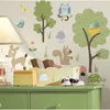 Image de Stickers Animaux de la ForÃªt - THE DECO FACTORY - Lot de 89 - Repositionnables - Multicouleur - 10,1x44,1cm
