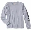 Image de Tee-shirt manches longues - Sleeve EK231- gris clair - taille S CARHARTT