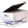 Image de Fellowes Lot De 10 Caisses Ã Archives Avec Couvercle Rabattable Maxi