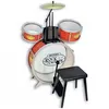 Image de Batterie 4 Pieces Rouge Avec Tabouret