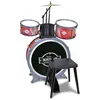 Image de Bontempi Batterie Junior 68 Cm Rouge/Noir 8 PiÃ¨ces