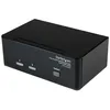 Image de StarTech.com Commutateur KVM USB et double DVI Ã  2 ports avec audio et hub USB 2.0 - Switch Ã©cran clavier souris - Commutateur Ã©cran-clavier-souris/audio/USB - 2 x KVM / audio / USB - 1 utilisateur local - de bureau - pour P/N: IM12D1500P...