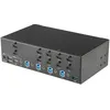 Image de StarTech.com Switch KVM double affichage HDMI 4K 30 Hz Ã  4 ports avec hub USB intÃ©grÃ© - Commutateur KVM HDMI de 4 ports (SV431DHD4KU) - Commutateur Ã©cran-clavier-souris/audio/USB - 4 x KVM / audio / USB - Montable sur rack