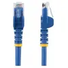 Image de StarTech.com 50cm CAT6 Ethernet Cable, 10 Gigabit Snagless RJ45 650MHz 100W PoE Patch Cord, CAT 6 10GbE UTP Network Cable w/Strain Relief, Blue, Wiring is UL Certified/TIA - Category 6 - 24AWG (N6PATC50CMBL) - Cordon de raccordement - RJ-45 (M)...