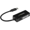 Image de Startech Adaptateur rÃ©seau USB 3.0 vers Gigabit Ethernet avec port USB intÃ©grÃ© - Carte rÃ©seau GbE USB vers RJ45 - Noir - Adaptateur rÃ©seau - USB 3.0 - Gigabit Ethernet - noir - pour P/N: TB33A1C