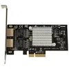 Image de Startech Carte RÃ©seau PCIe x2 RJ45 - Adaptateur NIC Gigabit Ethernet - Adaptateur rÃ©seau - PCIe 2.1 x4 - Gigabit Ethernet x 2