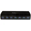 Image de StarTech.com Hub SuperSpeed USB 3.0 avec 7 ports - Concentrateur USB 3.0 avec adaptateur d'alimentation - 1x USB B (F), 7x USB A (F) - Concentrateur (hub) - 7 x SuperSpeed USB 3.0 - de bureau - pour P/N: BNDTBUSB3142, PEXUS313AC2V, PEXUSB311A1E...