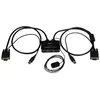 Image de StarTech.com Switch KVM USB VGA Ã  2 ports - Commutateur Ã©cran clavier souris alimentÃ© par USB avec cÃ¢bles KVM et commutateur Ã  distance - Commutateur KVM - 2 x KVM port(s) - 1 utilisateur local -...