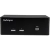 Image de Startech Switch KVM USB double VGA Ã  2 ports - Commutateur Ã©cran clavier souris avec hub USB 2.0 Ã  2 ports et audio - Commutateur Ã©cran-clavier-souris/audio/USB - 2 x KVM / audio / USB - 1 utilisateur local - de bureau - pour P/N: SVA12M2NEUA...