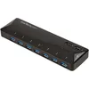 Image de Startech Hub USB 3.0 Ã  7 ports plus ports dÃ©diÃ©s Ã  la charge - Concentrateur USB avec station de charge rapide - 2x 2,4 A - Commutateur de partage des pÃ©riphÃ©riques USB - 7 x SuperSpeed USB 3.0 - de bureau - pour P/N: USB312SAT3CB, USB315CB2M...