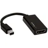 Image de StarTech Adaptateur Mini DisplayPort vers HDMI - Convertisseur Mini DP vers HDMI - M/F - Ultra HD 4K 60 Hz - Noir - Convertisseur vidÃ©o - DisplayPort - HDMI