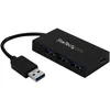 Image de Startech Hub USB 3.0 - 4 ports - USB-A vers 3x USB-A 1x USB-C - Concentrateur USB Type-C - Adaptateur d'alimentation inclus - Concentrateur (hub) - 3 x SuperSpeed USB 3.0 + 1 x USB-C - de bureau - pour P/N: CFASTRWU3C, SDMSDRWU3AC, USB312SAT3CB...