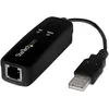 Image de StarTech Modem fax USB 2.0, matÃ©riel externe 56K Dial Up V.92 Modem/Dongle/Adaptateur, Modem fax ordinateur/ordinateur portable, Prise USB vers tÃ©lÃ©phone, Modem de donnÃ©es USB, Fax rÃ©seau/CMR/POS - Dongle modem 56K V.92 - Fax / modem - USB - 56...