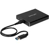 Image de StarTech.com BoÃ®tier USB 3.1 (10 Gb/s) dual slot pour SSD M.2 SATA avec RAID - BoÃ®tier USB 3.1 2x SSD - USB-A et USB-C - Aluminium - Baie de stockage flash - 2 Baies - USB 3.1 (externe) - pour P/N: TBLT3MM1MA, TBLT3MM2M, TBLT3MM2MA