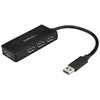 Image de StarTech.com Hub USB 3.0 Ã  4 ports - Mini hub avec port de charge - Adaptateur d'alimentation inclus (ST4300MINI) - Concentrateur (hub) - 4 x SuperSpeed USB 3.0 - de bureau - pour P/N: USB312SAT3CB, USB315CB2M, USBLT1MWS, USBLT2MBR, USBLT30CMW...