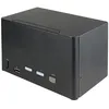 Image de StarTech.com Switch KVM 2 Ports Quadruple Ãcran DisplayPort - 4K 60Hz UHD HDR - Hub KVM 4K DP 1.2 - 2x USB 3.0 (5Gbps) & 4x USB 2.0 HID, Audio - Commutation Raccourci Clavier - TAA (SV231QDPU34K) - Commutateur Ã©cran-clavier-souris/audio - 2 x KVM...