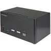 Image de StarTech.com Commutateur KVM DisplayPort 2 Ports pour 3 Moniteurs - 4K 60Hz UHD HDR - KVM de Bureau DP 1.2 avec Hub USB 3.0 2 Ports (5Gbps) et 4 Ports USB 2.0 HID, audio - TAA (SV231TDPU34K) - Commutateur Ã©cran-clavier-souris/audio - 2 x KVM /...