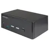 Image de StarTech.com Commutateur KVM HDMI 2.0, 2 Ports, 2 Ãcrans - 4K 60Hz Ultra HDR - KVM de Bureau 4K HDMI 2.0 avec Hub USB 3.0, 2 Ports (5Gbps) et 4x USB 2.0 HID, Audio - TAA (SV231DHU34K6) - Commutateur Ã©cran-clavier-souris/audio - 2 x KVM / audio -...