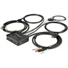 Image de StarTech.com Commutateur KVM HDMI Ã  2 ports - CÃ¢bles incorporÃ©s - 4K 60Hz - Commutateur Ã©cran-clavier-souris/audio - 2 x KVM / audio - 1 utilisateur local - de bureau
