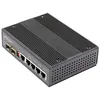 Image de StarTech.com Switch Gigabit Ethernet Industriel 6 Ports 4PoE RJ45 + 2SFP - Commutateur - 1 x 10/100/1000 + 4 x 10/100/1000 (PoE+) + 2 x SFP - Montage sur rail DIN - PoE+ (120 W) - Tension CC