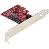 Image de StarTech.com Carte PCI Express SATA 2 ports - ContrÃ´leur PCIe SATA - ASM1166 Raid - Convertisseur PCI Express 2.0 vers SATA - Connecteurs EmpilÃ©s - Carte d'Extension SATA (2P6GR-PCIE-SATA-CARD) -...