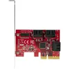 Image de StarTech.com Carte PCI Express SATA 6 ports - ContrÃ´leur PCIe SATA - ASM1166 Non-Raid - Convertisseur PCI Express 3.0 vers SATA - Connecteurs EmpilÃ©s - Carte d'Extension SATA (6P6G-PCIE-SATA-CARD) - ContrÃ´leur de stockage - SATA 6Gb/s - profil...