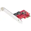 Image de StarTech.com Carte PCI Express SATA 2 ports - ContrÃ´leur PCIe SATA - 6Gbps - ASM1166 Non-RAID - Carte PCI Express 3.0 vers SATA - Connecteurs SATA EmpilÃ©s - Carte d'Extension...
