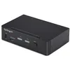 Image de StarTech.com Switch KVM DisplayPort 2 Ports, 4K 60 Hz, DP 1.2, Gestion EDID, Hub USB 3.0 2 Ports, 4 Ports USB HID, Conforme TAA