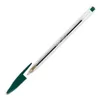 Image de Bic Stylo Ã Bille Verte Cristal Pointe Moyenne Corps Transparent Ã Capuchon