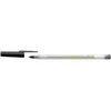 Image de Bic Stylo Ã Bille Ecolutions Round Stic Corps Transparent GlacÃ© Noir