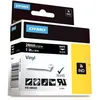 Image de Dymo 1805432 Ruban d'étiquetage Vinyle blanc sur noir (24 mm)