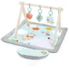 Image de Disney Baby Tapis D'Ã©veil Winnie L'ourson, Arche De Jeu Pliable En Bois, Jouets Multisensoriels, Coussin De Support Position Plat Ve