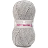Image de Fil à tricoter pailleté Knitty 4 Glitter 50g 226 Ecru
