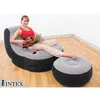 Image de Fauteuil et pouf Ultra Lounge INTEX - Gris - Design tendance - Confortable et stable