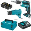 Image de Visseuse automatique Ã  placo MAKITA DFS452TJX2 18V Li-Ion (2x5Ah) Ã  vis en bande (5 x 25 Ã  55 mm)