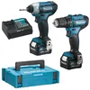 Image de Ensemble de 2 machines Makita CLX224SMJ - Perceuse Visseuse - Visseuse Ã  chocs - 2 batteries 4,0Ah - 1 chargeur