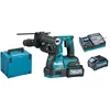 Image de Makita Marteau combi sans fil SDS+ 40V, 2x batterie 4 Ah, chargeur rapide DC40RA - HR004GM201