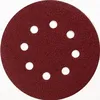 Image de Disque abrasif MAKITA Ã 125mm Red velcro avec 8 trous - Grain - Grain 100