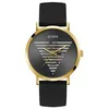 Image de Guess Idol Montre Femme Acier DorÃ© Silicone Noir Gw0503g1