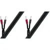 Image de Audioquest Rocket 22 Bananes SureGrip - Paire de Câbles d'Enceintes Montés (2 x 3 m)